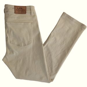 LRL Lauren Jeans Co. Ralph Lauren Heritage Jeans 10P Cream Wheat